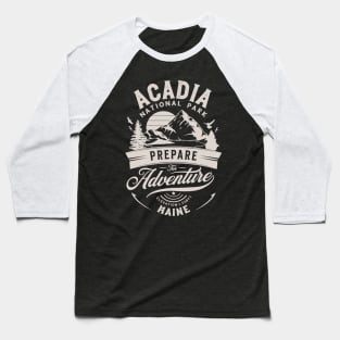 Acadia National Park - Maine Baseball T-Shirt